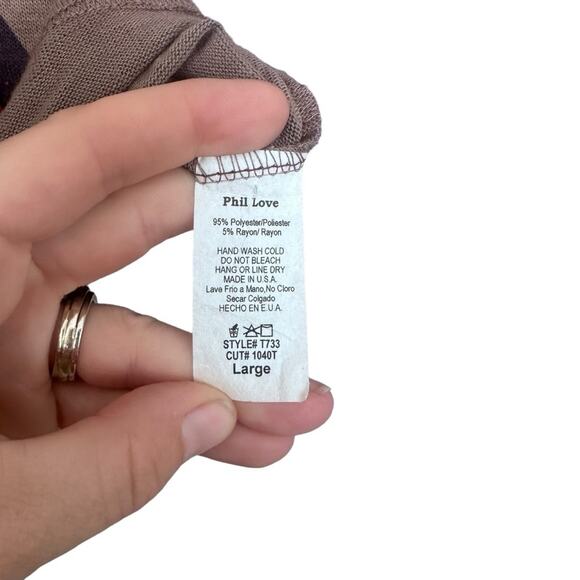 PHIL LOVE southwestern western Aztec top size large - Picture 3 of 6